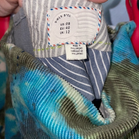 Women’s Size 8 Anthropologie(Postmark Calabria) Corduroy Floral Mini Skirt - Picture 4 of 5